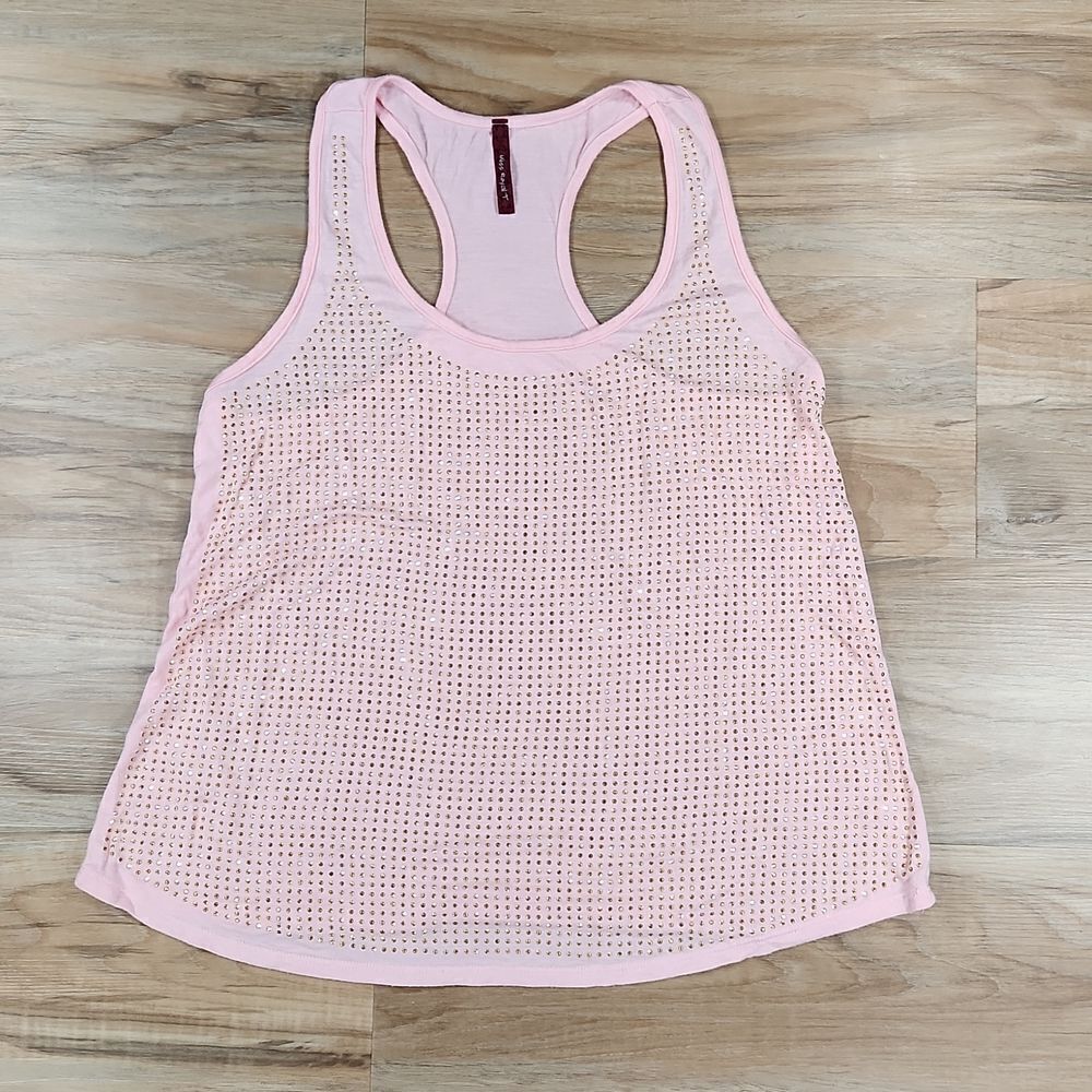 🔺️Miss Royal T Pink Studded Flowy Sleeveless Tanktop Large